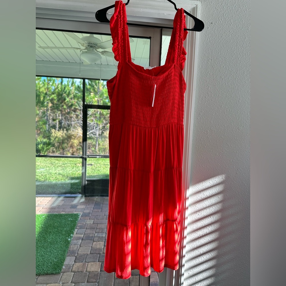 Red Soma Dress with Build in Bra Size Large
